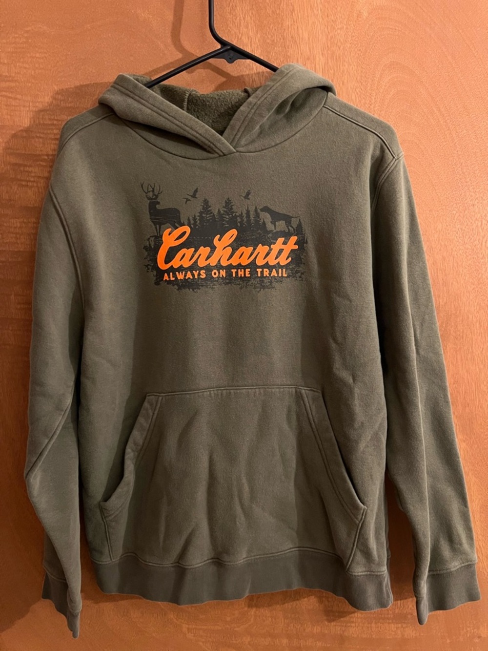 Kids Carhartt Green Crewneck Hoodie
